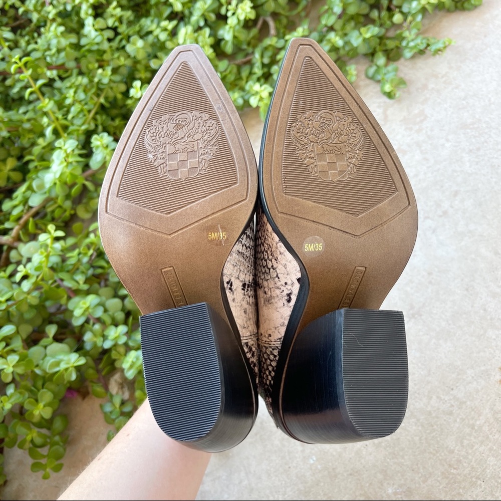 Vince Camuto Gigietta Pink Snakeskin Booties - Picture 5 of 5